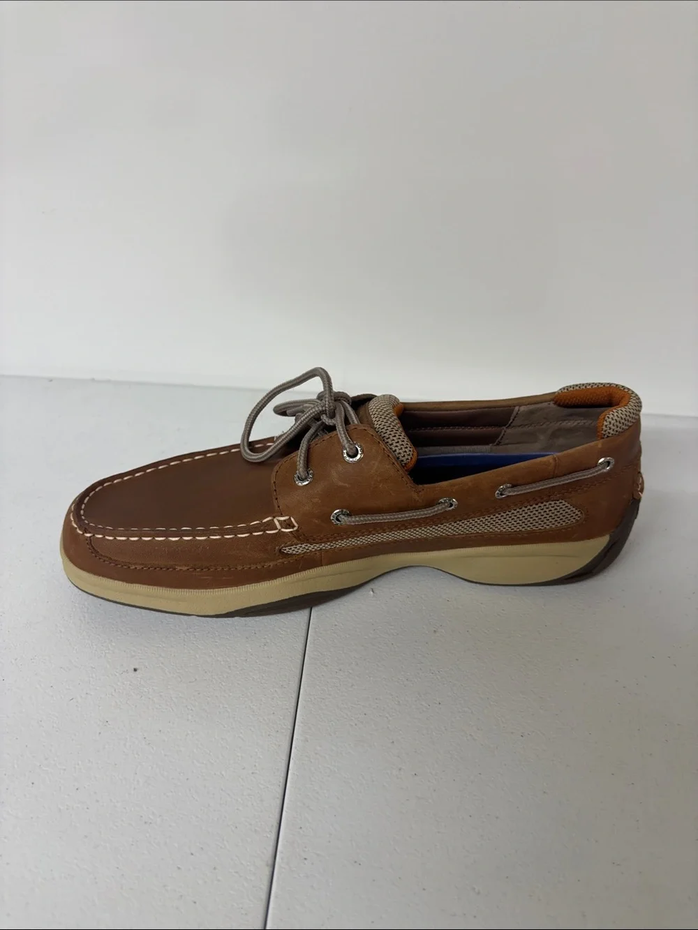 Sperry Men's Tan Brown Leather Boat Shoes